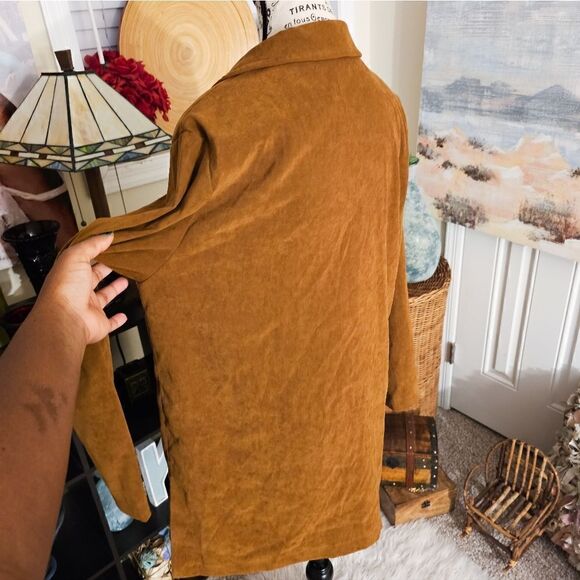 Vtg Harve Bernard Velour Feel Causual Button Front Shirt. - Picture 4 of 14